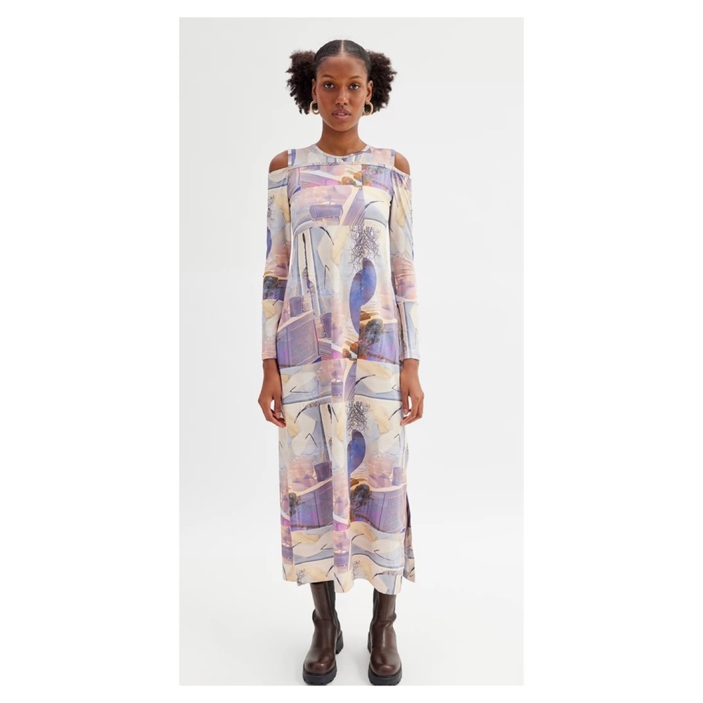 NWOT Mandinga Alacena Printed Midi Dress in Small